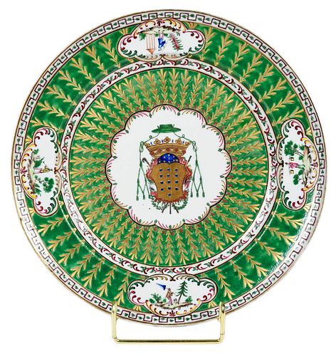 CHINESE EXPORT ARMORIAL PLATE,