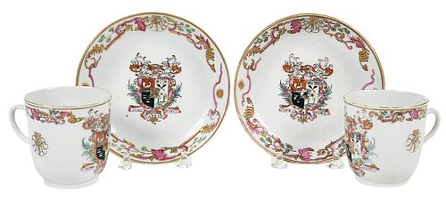 TWO CHINESE EXPORT ARMORIAL CUP 37bee7