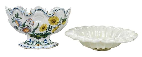 DUTCH WHITE DELFT BOWL, ITALIAN FAIENCE