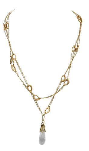 ORLANDA OLSEN 18KT NECKLACEdouble 37bf99