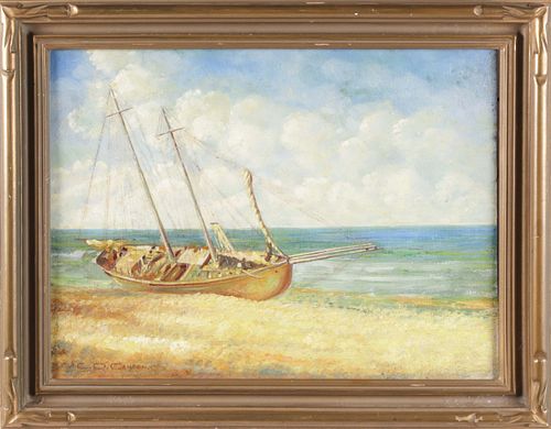 CHARLES DREW CAHOON OIL ON CANVAS 37bfb2