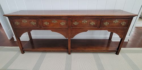 GEORGIAN WELSH PINE DRESSER, LATE