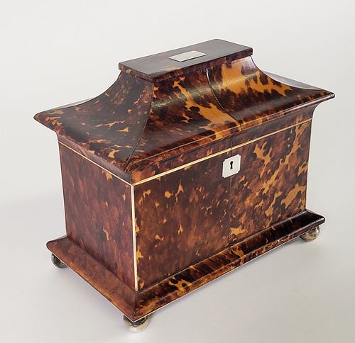 BRITISH REGENCY ANTIQUE TORTOISESHELL 37c04a