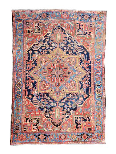 ANTIQUE PERSIAN HAND KNOTTED WOOL 37c07d