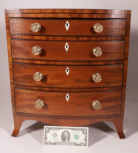 GEORGE III INLAID MAHOGANY DIMINUTIVE 37c0a5