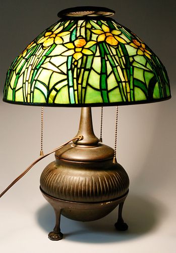 TIFFANY STUDIOS DAFFODIL LEADED