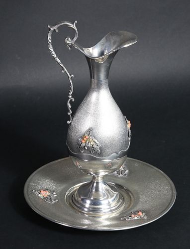 ECCLESIASTICAL SILVER WINE EWER