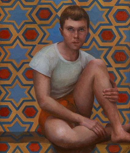 PORTRAIT PAINTING OF GEORGE TOOKERAcrylic 37e885