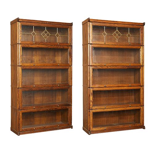 SET OF 2 BARRISTER BOOKCASESSet