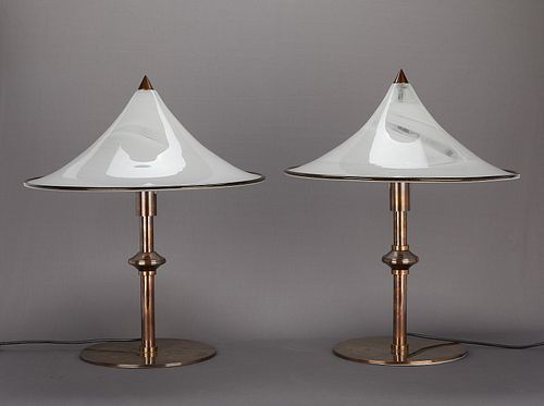 ITALIAN MURANO TABLES LAMPS ATTR.