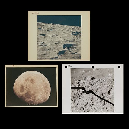 GROUP OF 3 NASA PHOTOGRAPHS - APOLLO