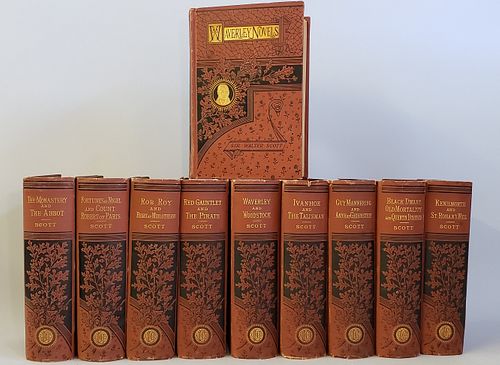 10 ANTIQUE HARD COVER VOLUMES BY 37e991