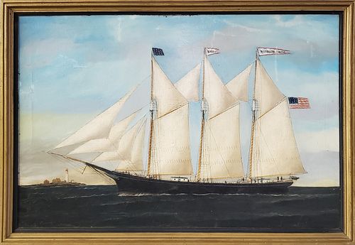 OIL ON CANVAS PORTRAIT OF THE CLIPPER 37e9d5