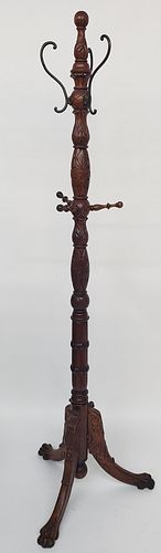 19TH CENTURY CARVED WOODEN FIGURAL 37e9ff