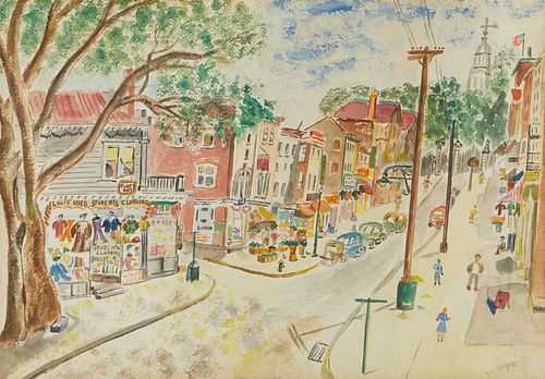 GINA PLUNGUIAN WATERCOLOR STREET 37ea71