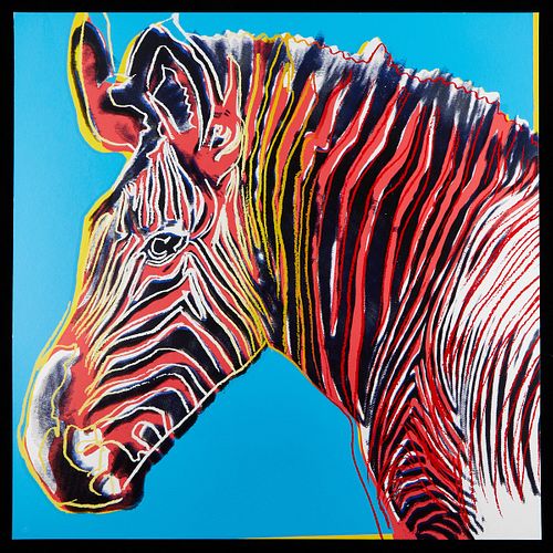 AFTER ANDY WARHOL ZEBRA ENDANGERED