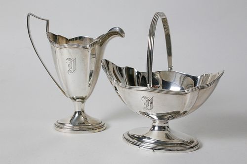 PAIR OF GORHAM STERLING SILVER CREAMER