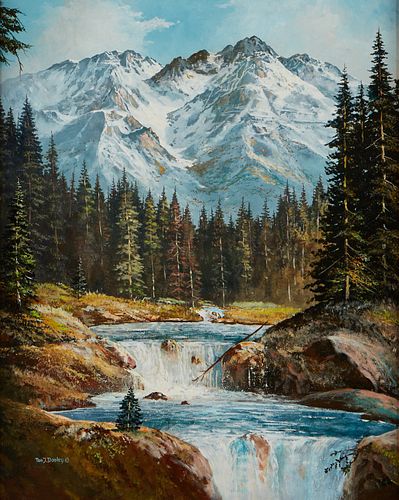 TOM J DOOLEY MOUNTAIN STREAM PAINTINGTom 37eaeb