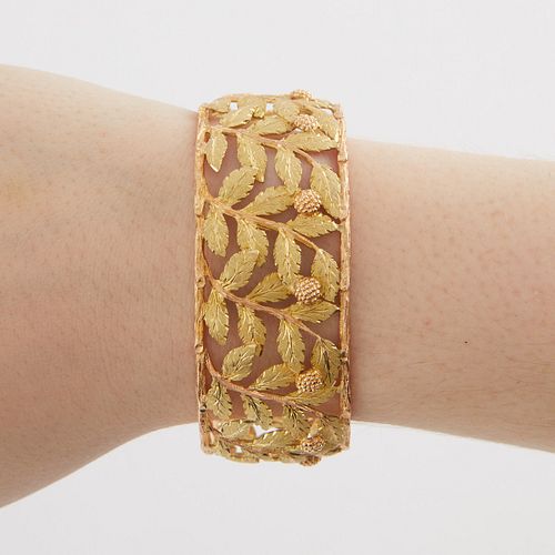 BUCCELLATI 18K GOLD VINE CUFF BRACELETBuccellati  37eb63