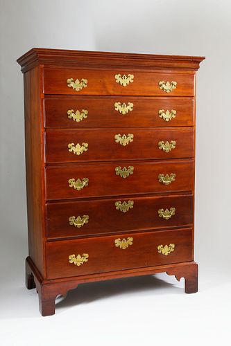 AMERICAN CHIPPENDALE CHERRY AND 37eb7d