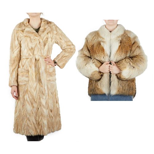 2 FUR COATS - RABBIT AND FOXGroup