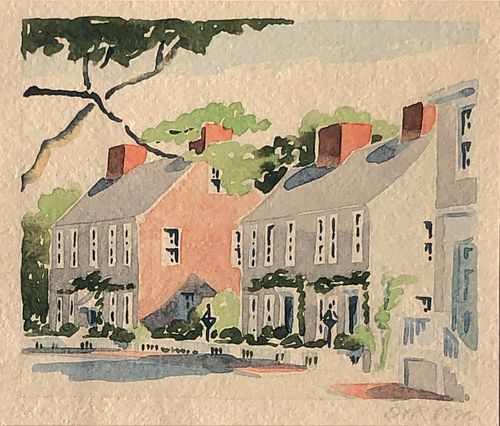 DORIS RICHARD BEER WATERCOLOR 37ebfd