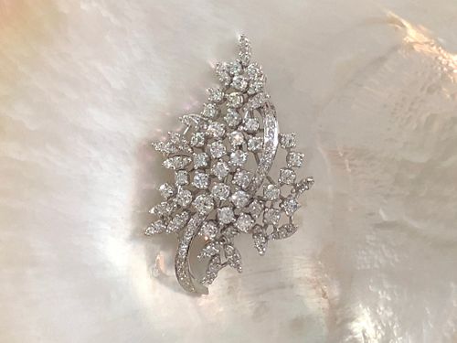 LADIES VINTAGE DIAMOND SPRAY BROOCHLadies 37ec18