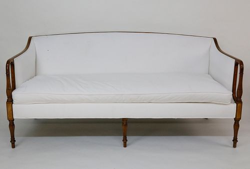FEDERAL STYLE WHITE UPHOLSTERED 37ec54
