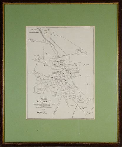 ORIGINAL HISTORICAL MAP OF NANTUCKET 37ecdc