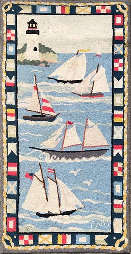 CLAIRE MURRAY LIGHTHOUSE AND SAILBOATS  37ecea