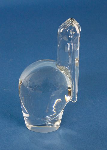 SIGNED BACCARAT CLEAR CRYSTAL FIGURAL 37ecf9