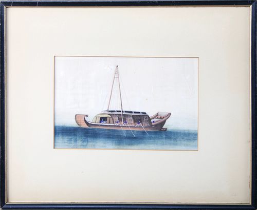 19TH CENTURY CHINESE EXPORT WATERCOLOR 37ee01