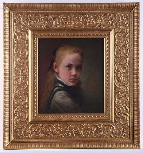 THOMAS LE CLEAR PORTRAIT OF A GIRL