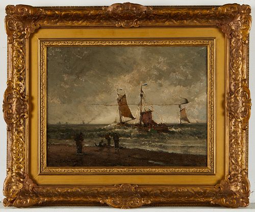 WALTER HARTSON SHIPS PAINTING -