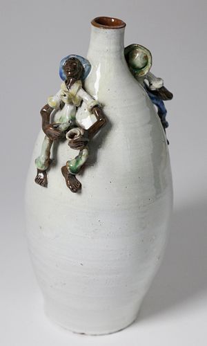 SOUTHERN FOLK POTTERY FIGURAL GLAZED 37eed0