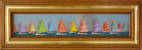 JEROME HOWES OIL ON PANEL NANTUCKET 37eedc