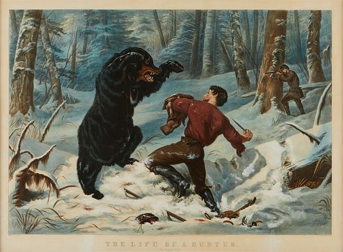 CURRIER & IVES "A TIGHT FIX" PRINTAfter
