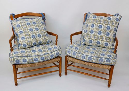 PAIR OF FRENCH PROVINCIAL CHERRY