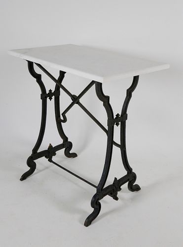 ENGLISH CAST IRON AND MARBLE TOP 37ef3a