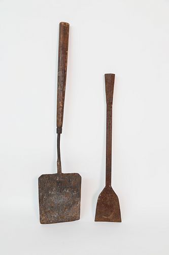 WROUGHT IRON WHALING BONE SPADE