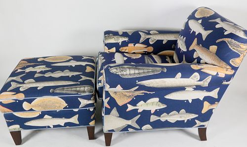 FIVE STAR UPHOLSTERY CO. FISH PATTERN
