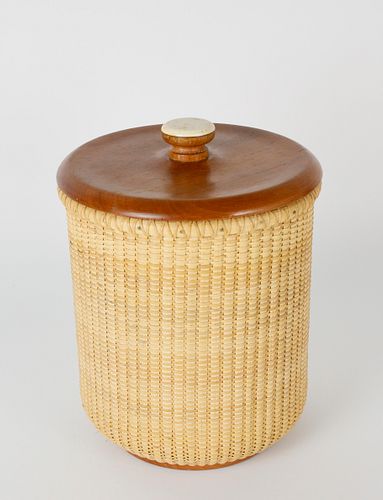 CARY COX NANTUCKET WOVEN ICE BUCKET