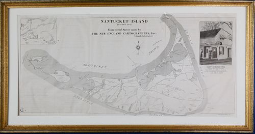 SCARCE 1937 MAP OF NANTUCKET ISLANDScarce 37f09e