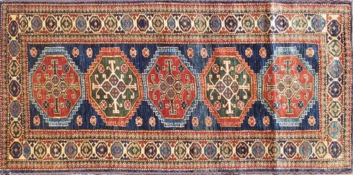 SHIRVAN KAZAK HAND WOVEN WOOL RUGShirvan 37f0b3