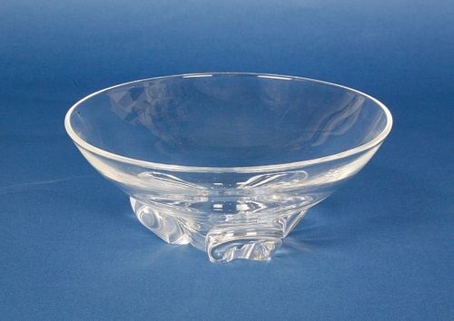 SIGNED STEUBEN CLEAR CRYSTAL BOWLSigned