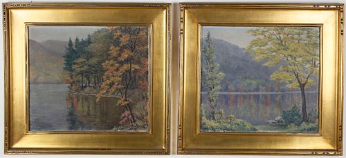 PAIR OF CHARLES EDWIN KINKEAD OILS