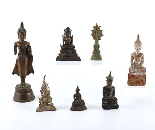 7 EARLY THAI BUDDHA FIGURESGroup