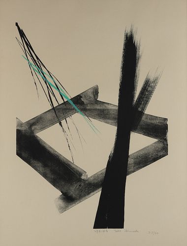 TOKO SHINODA "SPRING" SUMI LITHOGRAPHToko