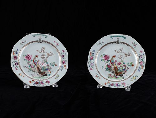 PAIR CHINESE EXPORT ARMORIAL PORCELAIN 37f15a