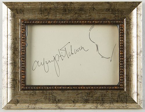 ALFRED HITCHCOCK SIGNATURE AUTOGRAPHAlfred